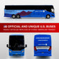 Iconic Replicas 1:87 Prevost H3-45 Coach: Landline/United Airlines - 1:87 Scale (HO)