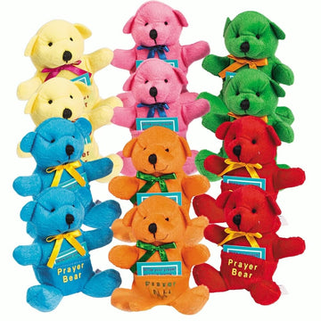 Fun Express Prayer Bear Christian Gifts for Kids - 12 Pack