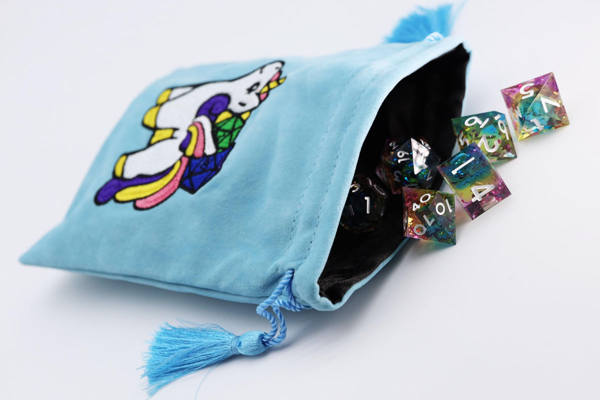 Foam Brain Games Dice Bag - Sparkles the Unicorn