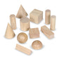 Learning Resources Geometric Solids, Wooden Shapes, Set of 12 Geometric Shapes, Ages 6+