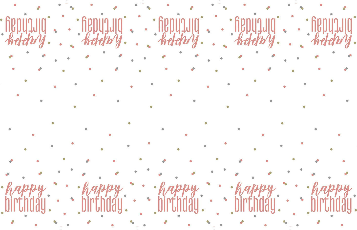 Unique Party 84894 Birthday Plastic Table Cover - 54" x 84" | Glittery Rosegold | 1 Pc, Happy, Rose Gold, 1 Count (Pack of 1)