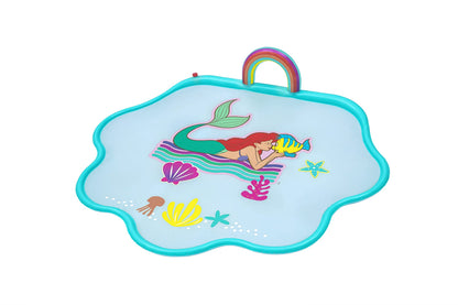 Disney Little Mermaid Splash Pad | Outdoor Sprinkler Water Toy for Children | Made for Kids Ages 2 and Up