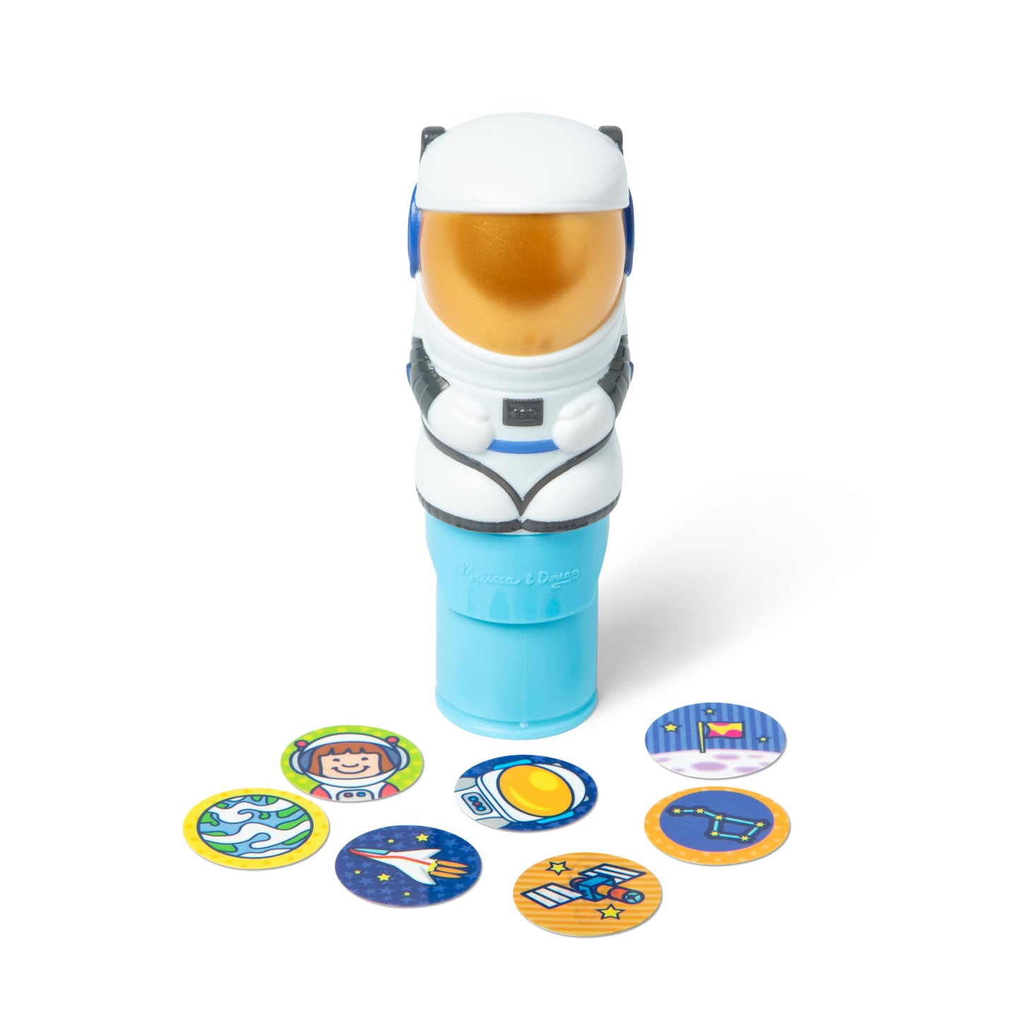 Melissa & Doug Sticker Wow!™ Astronaut Bundle: 24-Page Activity Book, Refillable Sticker Stamper, Mini Pad, 500 Stickers, Arts and Crafts for Kids