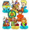 8Pcs Scooby Dog Honeycomb Table Centerpiece Scooby Dog Birthday Party Supplies Table Decorations for Kids Party Decorations