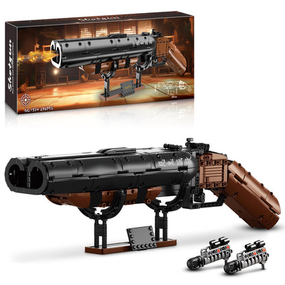 HIGH GODO Demon Anime Shotgun Building Block Set, 890 PCS Model Guns Collection Model Building Bricks Set Shootable for Weapon Lovers, Collectible