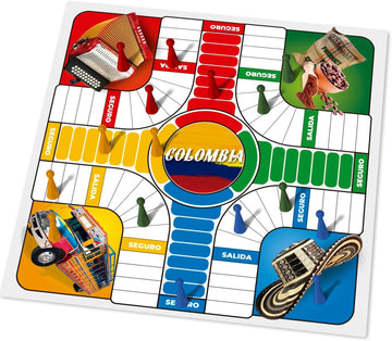PARQUES Colombiano para 2 a 4 Jugadores Colombian Parques Board Game, Parcheesi Board Game, Juegos De Mesa para Adultos, Productos Colombianos