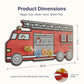 Lalibels Large Fire Truck Puzzle & Activity Toy for Toddlers 18 Months+, Montessori Fine Motor Learning Toy, Wooden Firetruck Birthday Gift for Boys