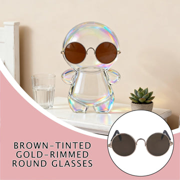 VPDSLABUBU Glasses for 17cm Doll(No Dolls), Set of 4 Mini Glasses for 3.94-6.7 Inch (10-17 cm) Dolls. Suitable Accessories for Many Doll
