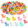 Arcimatto 240 Pack Mini Ducks Tiny Resin Duck Bulk, Decor Duck Figures for Miniature Dollhouse Decor Garden Aquarium Potted Ornament, DIY Charm Crafts
