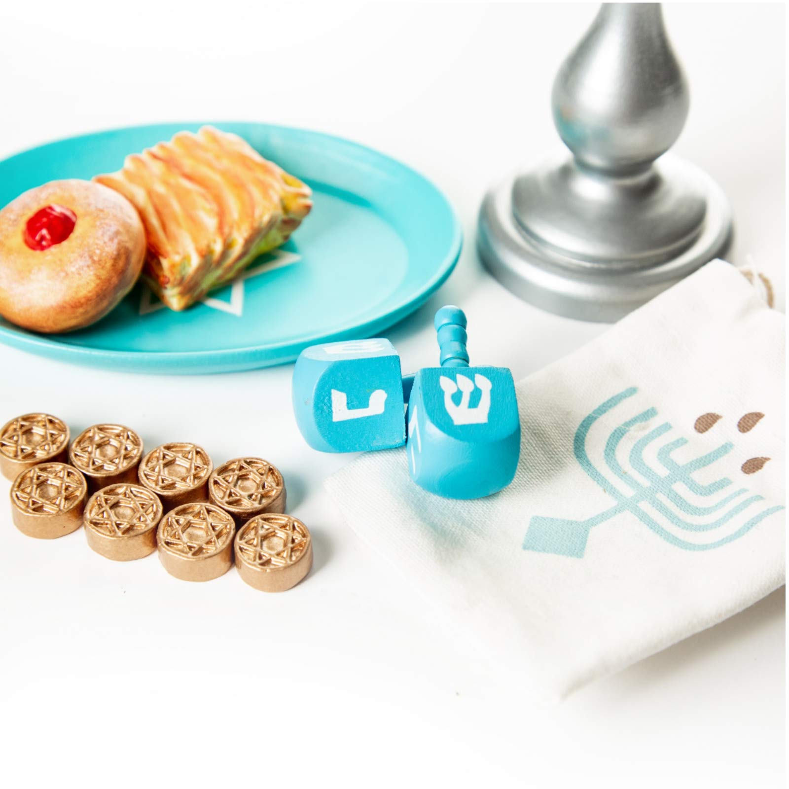 THE QUEEN'S TREASURES 18 Inch Doll Food Accessory, 22 Piece Authentic Hanukkah Play SetIntended for use with American Girl Dolls