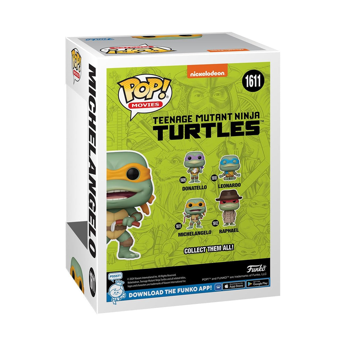 Funko POP! Movies: Teenage Mutant Ninja Turtles (TMNT) - Michelangelo Sausage Link Nunchucks - Collectable Vinyl Figure - Gift Idea - Official