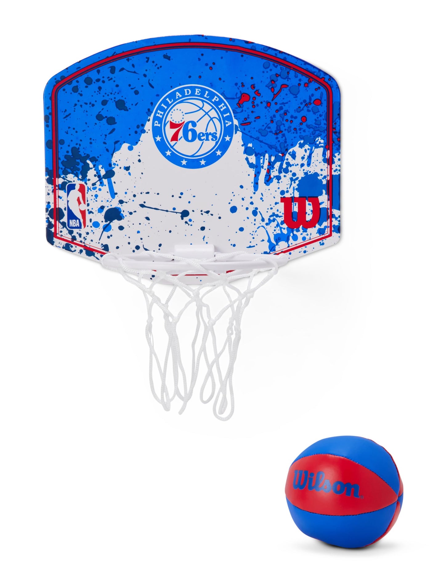WILSON NBA Team Mini Basketball Hoop - Philadelphia 76ers