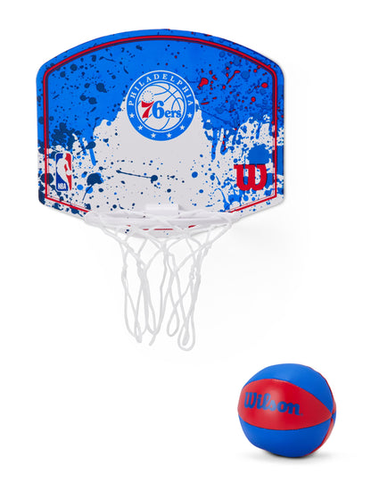 WILSON NBA Team Mini Basketball Hoop - Philadelphia 76ers