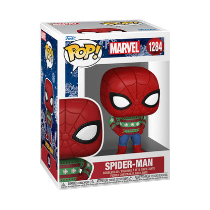 Funko POP! Marvel: Holiday - Spider-Man - (SWTR) - Marvel Comics - Collectable Vinyl Figure - Gift Idea - Official Merchandise - for Kids & Adults
