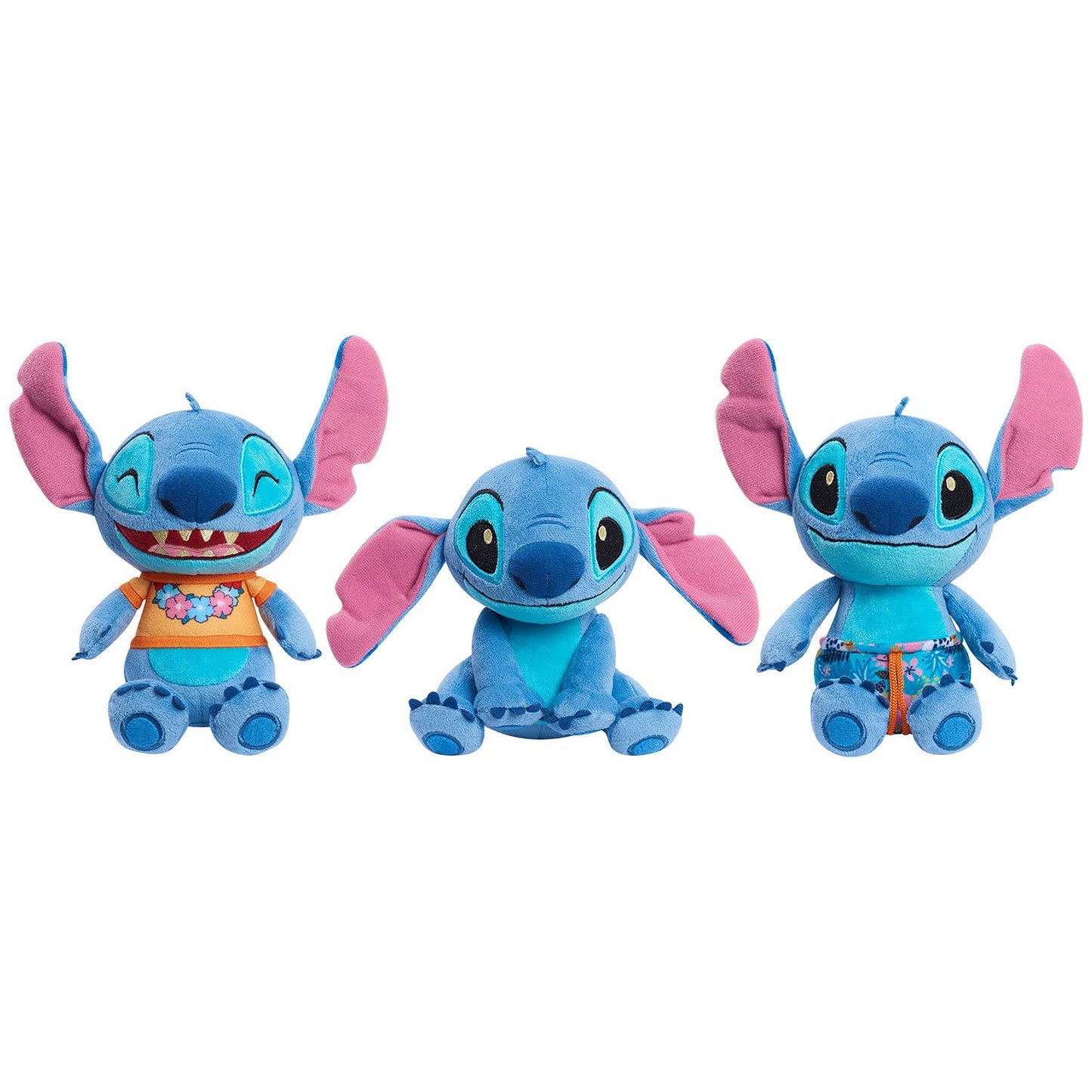Disney’s Lilo & Stitch 7.5 Inch Stitch Plushie Stuffed Animal, Tropical Theme, Alien