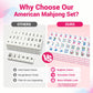 American Mahjong Tile Set,166 Pink 1.2 in Premium Complete Mahjong Set