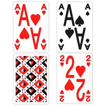 2 Pack Large Print Playing Cards - Low Vision Easy to Read Deck, Large Font Poker Cards for Seniors & Visually Impaired Adults, Large Print Playing