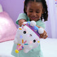 Gabby's Dollhouse Celebrations, Sprinkle Party Cakey Cat Soft Toy, 25-Centimetre Interactive Soft Toy with Sounds, Kids’ Toys for Girls and Boys Aged
