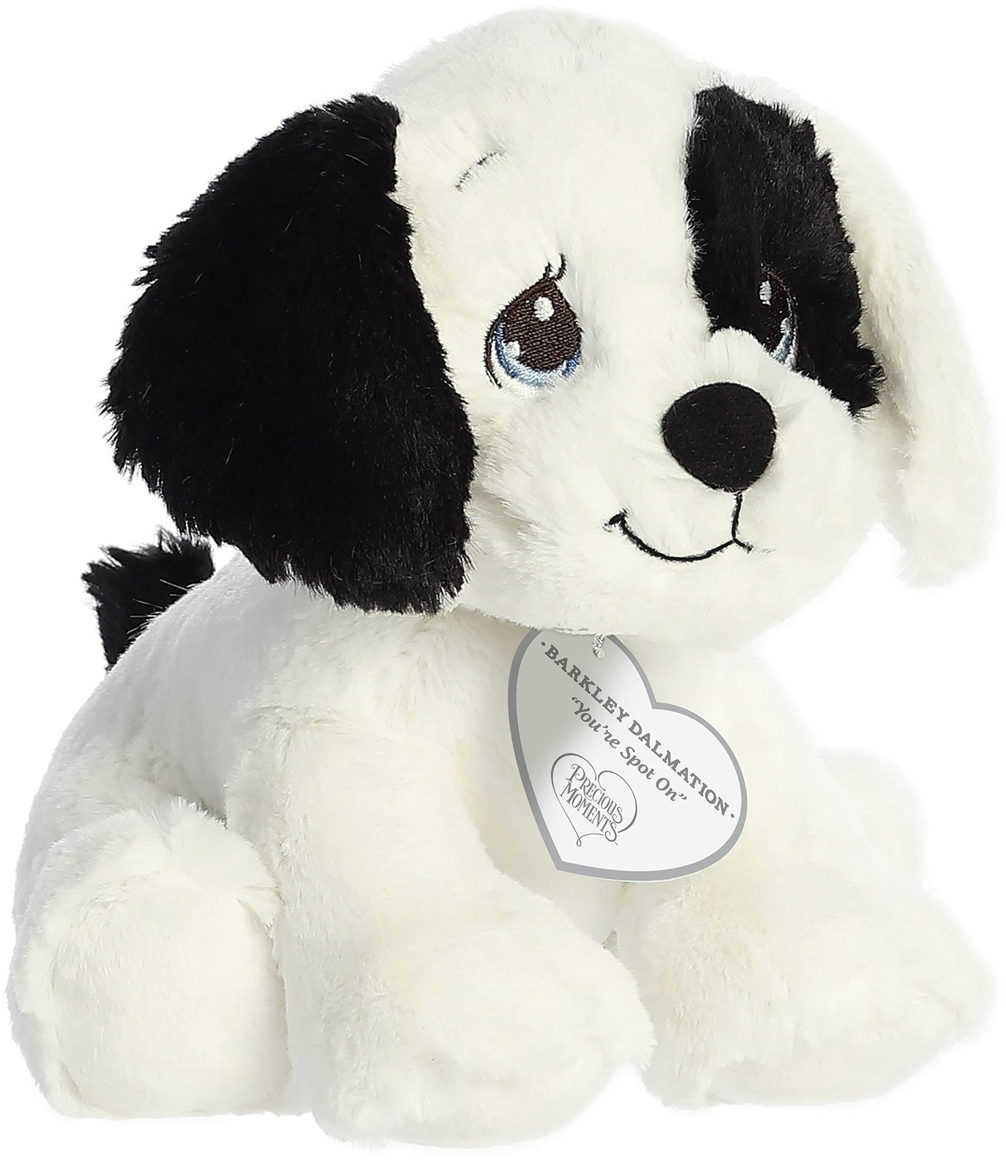 Aurora® Inspirational Precious Moments™ Barkley Dalmatian Stuffed Animal - Cherished Memories - Enduring Comfort - White 8.5 Inches