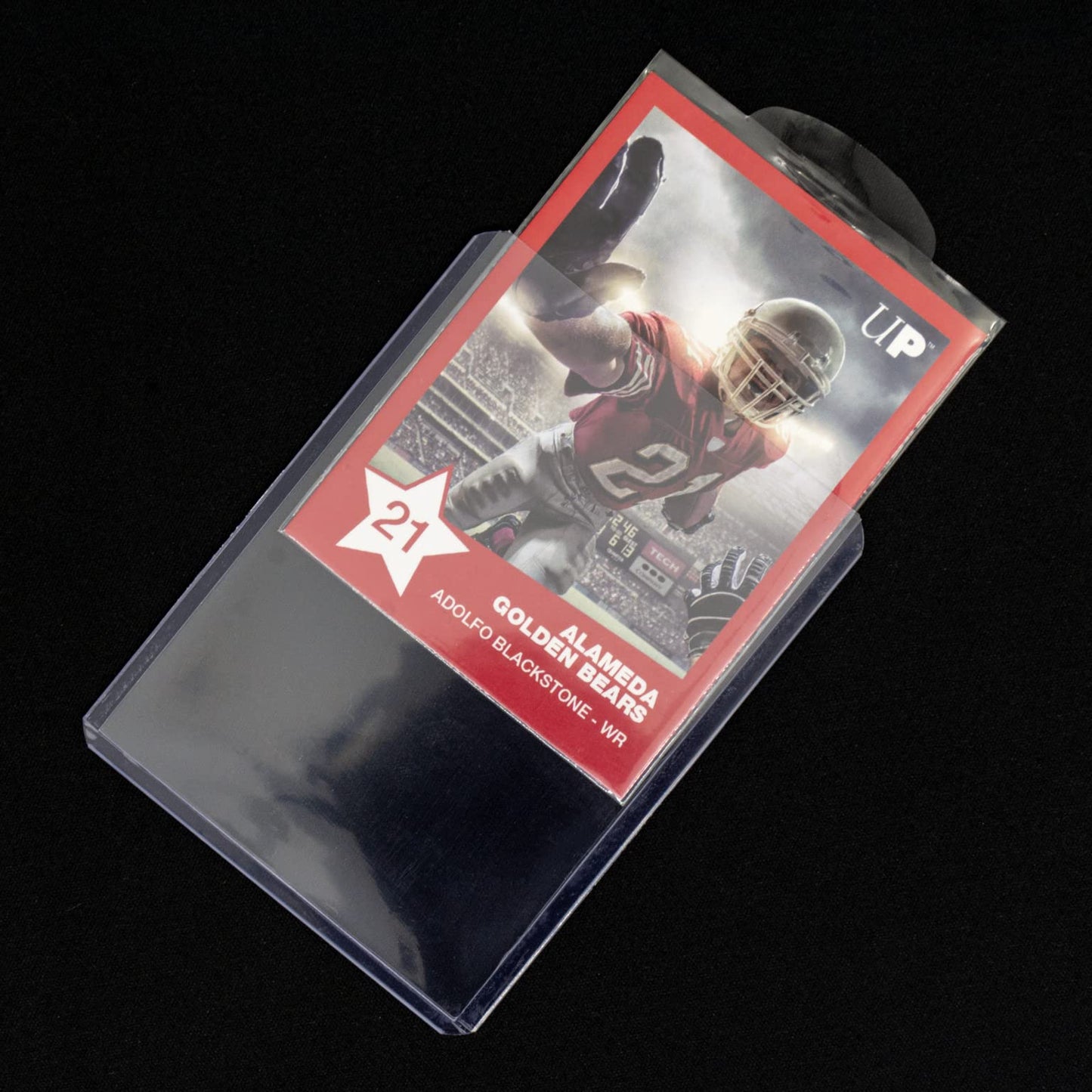 Ultra PRO - Easy Grip Card Protector Sleeves, 2.5" x 3.5", 100ct, Half Circle Tab for Toploader, Protect & Store Baseball, Sports, Gaming Cards