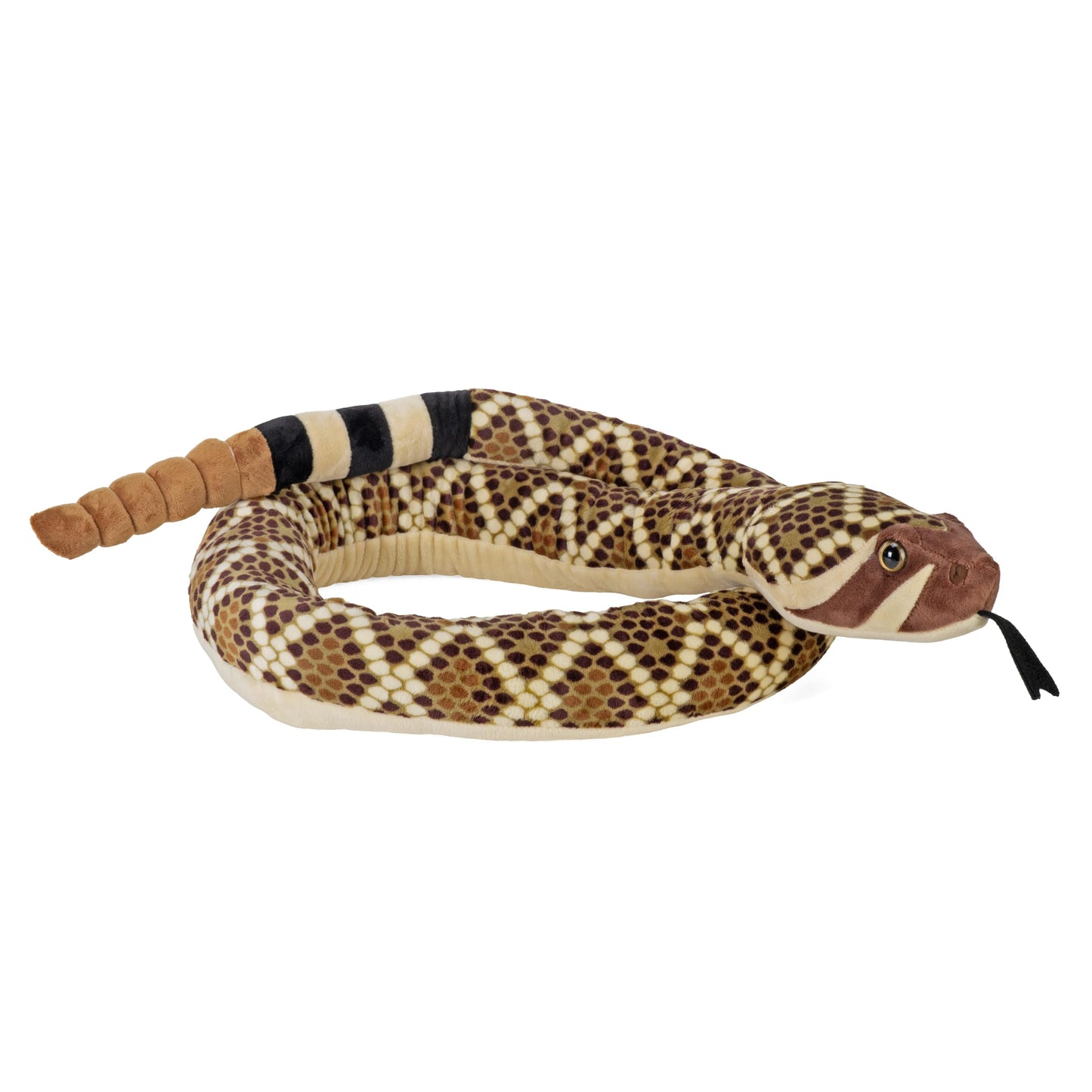 Wild Republic Snakesss Western Diamondback Rattlesnake Stuffed Animal - 70"