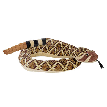 Wild Republic Snakesss Western Diamondback Rattlesnake Stuffed Animal - 70"