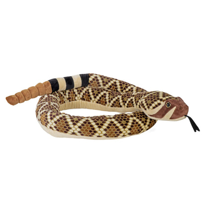 Wild Republic Snakesss Western Diamondback Rattlesnake Stuffed Animal - 70"