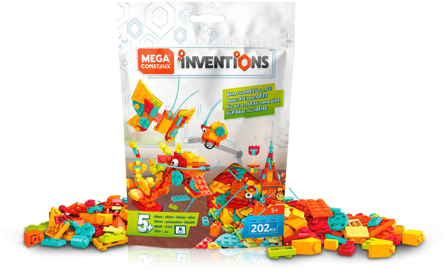 Mega Construx Inventions Bright Brick Building Set