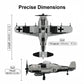 Aigidusansu WW2 Military Airplane Toy Building Sets, FW-190 Fighter Jet, Historically Accurate Aircraft Kits for Boys Age 8-12, for Girls Age 8-12