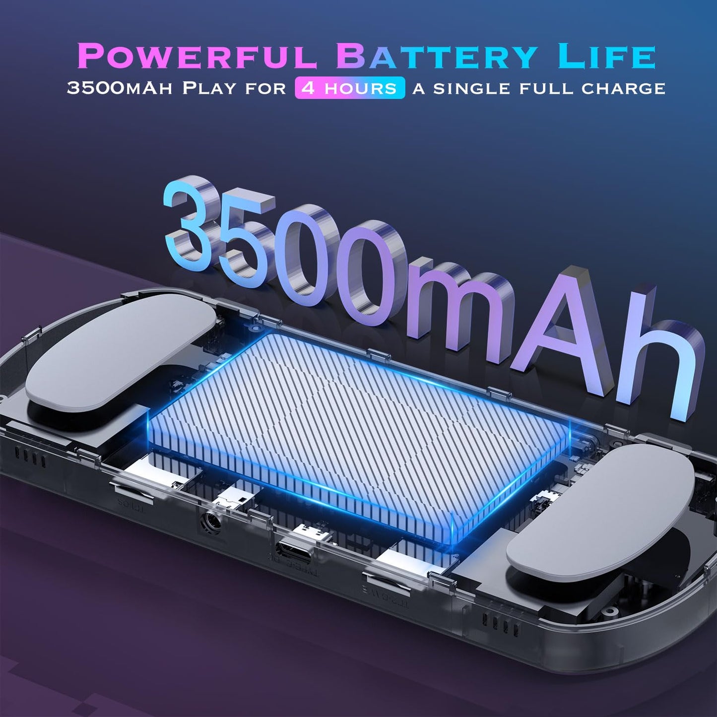 U8 Retro Handheld Game Console with 15,000+ Classic Games?4.0 - Inch IPS Screen?64G Dual TF Card?Powerful 3500 mAh Battery - Portable Gaming Device