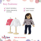 18 Inch Doll Jeans Outfit - Emily Rose 4PC Stretch Skinny Blue Jeans + 3 Long Sleeve Doll T-Shirts (White Pink Cheetah) - Basics Wardrobe Set for 18”