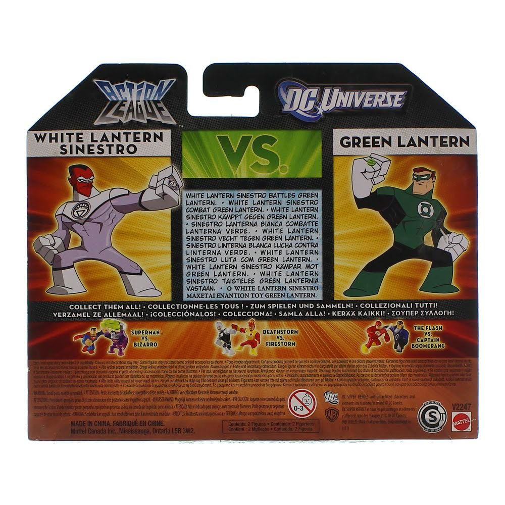 DC Universe Action League White Lantern Sinestro vs Green Lantern 2pk Mini Figures by DC Comics