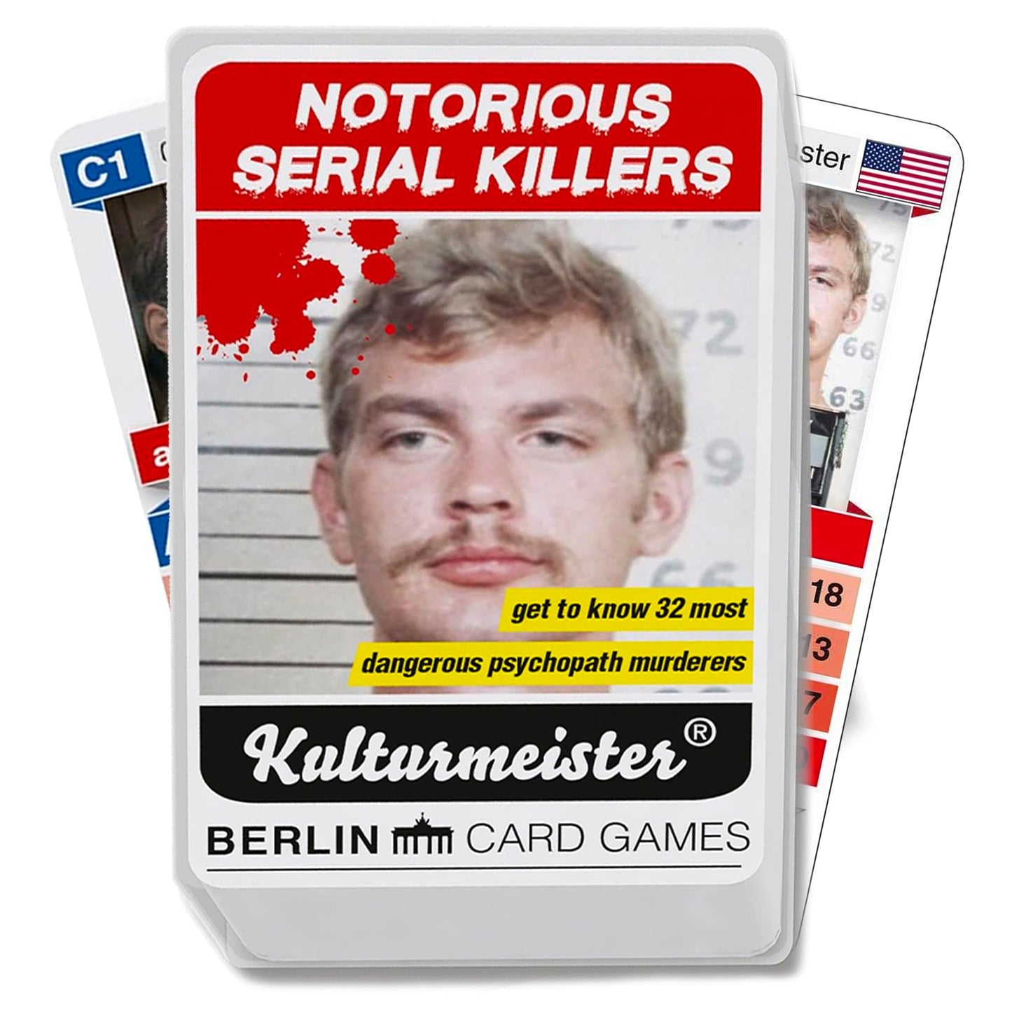 Kulturmeister - Notorious Serial Killers Trump Card Game: Mystery Investigation - Dive into Detective Games with a Serial Killer Theme