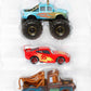 Mattel Disney Pixar Cars Mini Racers 3-Pack of Small Die-Cast Toy Cars & Trucks Inspired by Favorite Characters (Styles May Vary)