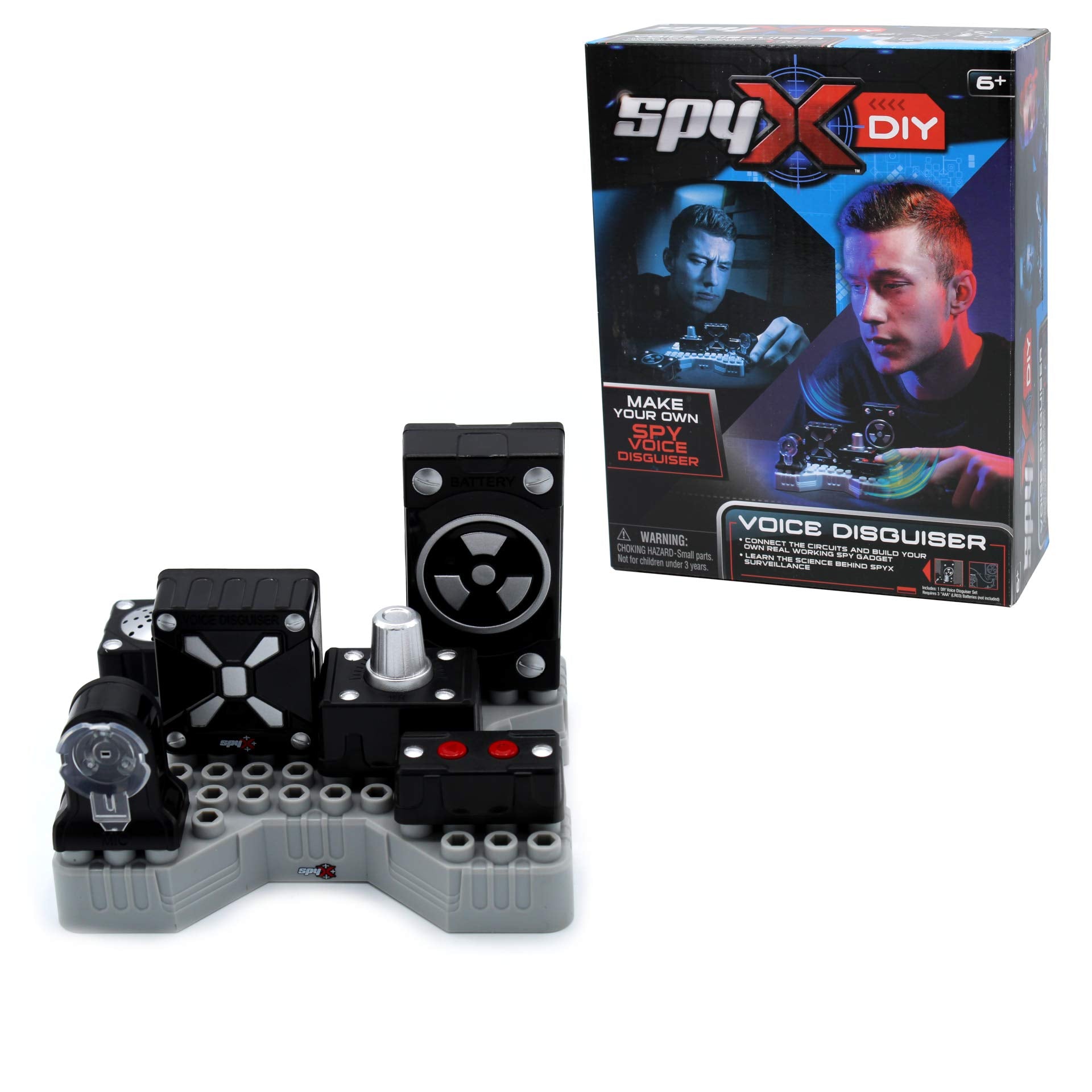 SpyX DIY Voice Disguiser - Fool Your Enemies! STEM Educational Science Kit to Make Your Own Real-Working Spy Voice Changer. Do It Yourself Electronic