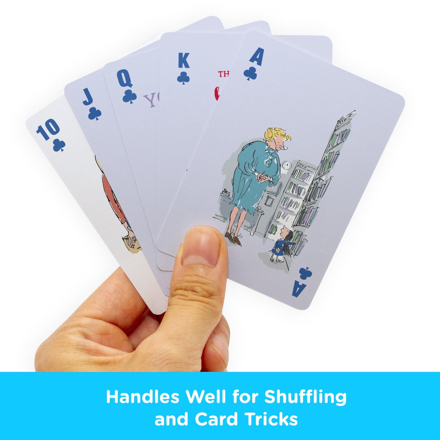 AQUARIUS Matilda Playing Cards - Roald Dahl Themed Deck of Cards for Your Favorite Card Games - Officially Licensed Matilda Merchandise & Collectibles