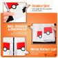 Card Binder 4 Pocket, Trading Card Holder Fits 400 Cards With 50 Removable Sleeves, Portable Collection Card Ablum, Game Card Case book With Zipper