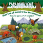 Popular Playthings Magnetic Animals for Toddlers 1-3, Mini Mix or Match Animal Toys, Set of 7 Gift for Kids - Forest Animals with Pop-up Playmat