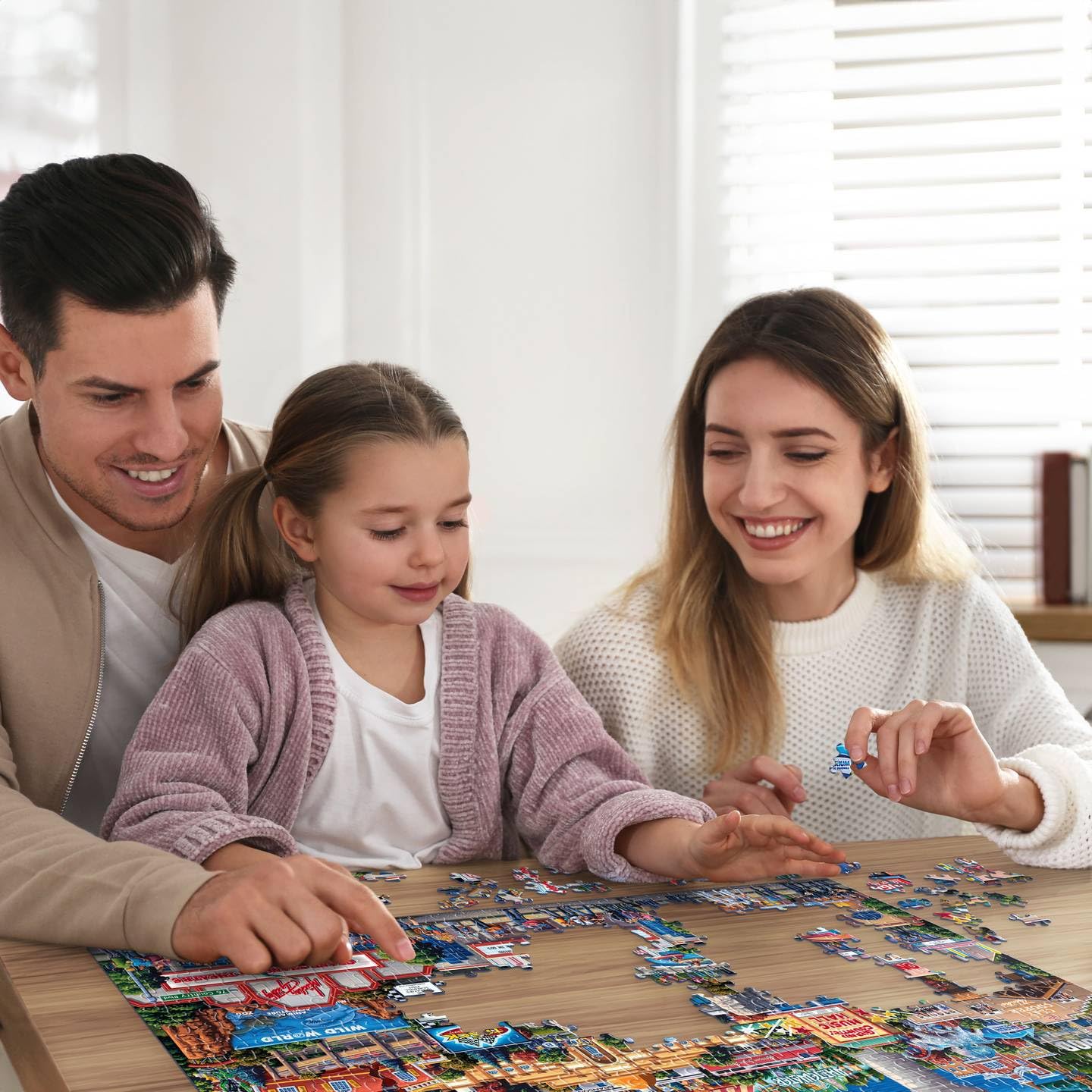 Boardwalk Branson 1000 Piece Jigsaw Puzzle Colorful Music Missouri Puzzles with Premium Box, Gift for Adults and Family 19"x26"