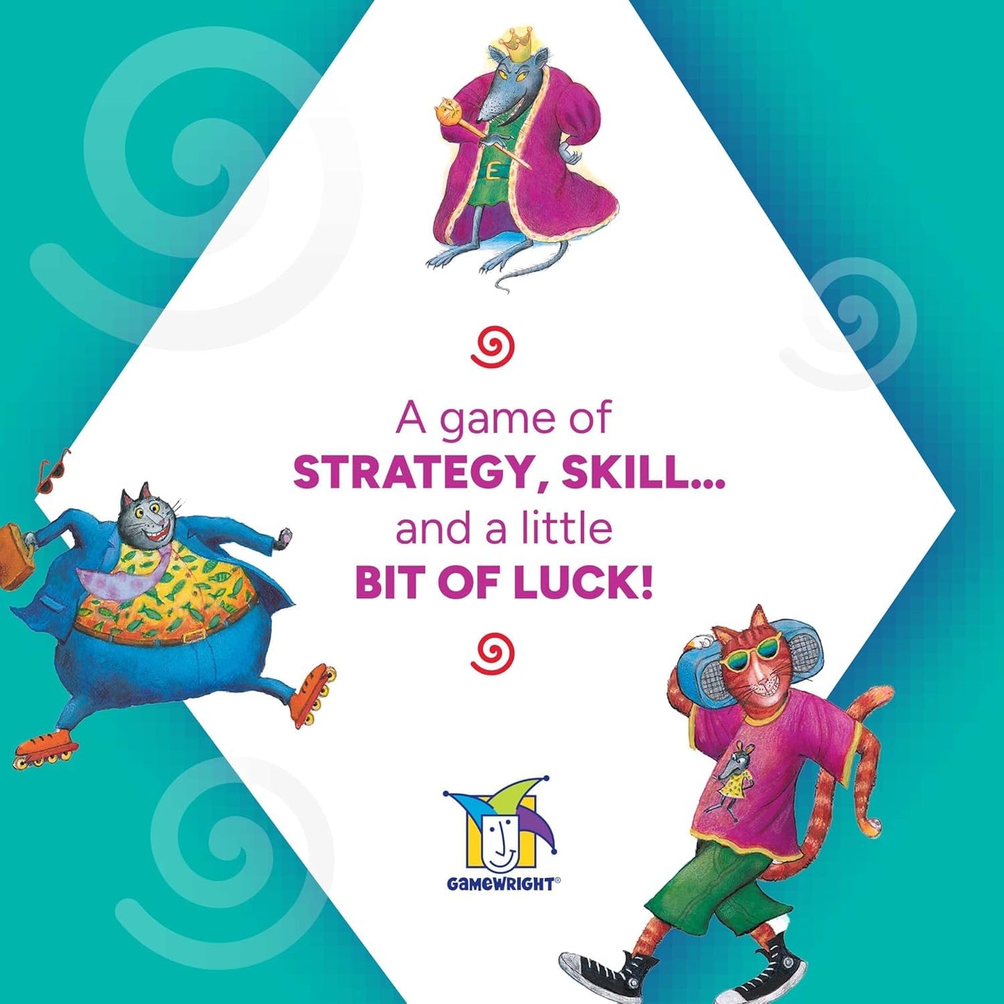 Gamewright Rat?A?Tat Cat Card Game - Family Board Games & Kids Games | Memory & Strategy Game for Kids 6+ | Quick Play Card Game for Family Game