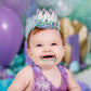 Mermaid First Birthday Crown | Oneder The Sea Girl Party Hat | SPRINKLES Mermaid Tiara | Under The Sea Lace Crown Decoration | LOVECRUSH Handmade in