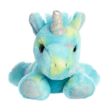 Aurora® Vibrant Bright Fancies™ Blueberryripple Unicorn™ Stuffed Animal - Eye-Catching Fun - Delightful Cuddles - Blue 8 Inches