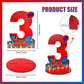 JHGCVX Spider 3rd Birthday Number Sign Centerpiece, Spider Theme 3rd Number Stand Sign, Wooden Table Decoration Photo Props for Spider 3rd Birthday