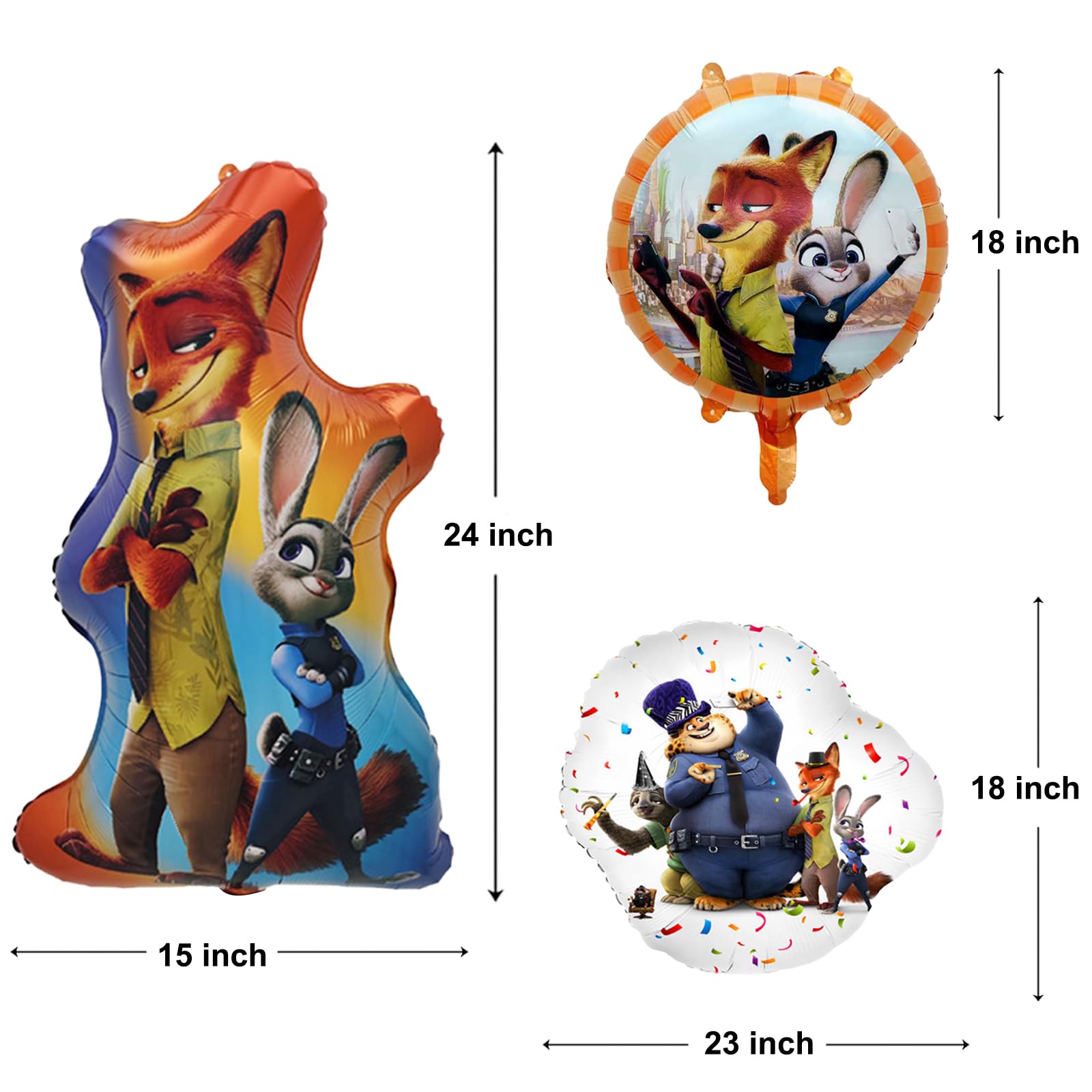 7Pcs Balloons for Birthday Party Decoration, Cartoon Themed Party Decoration Balloons, Themed Party Supplies for Kids