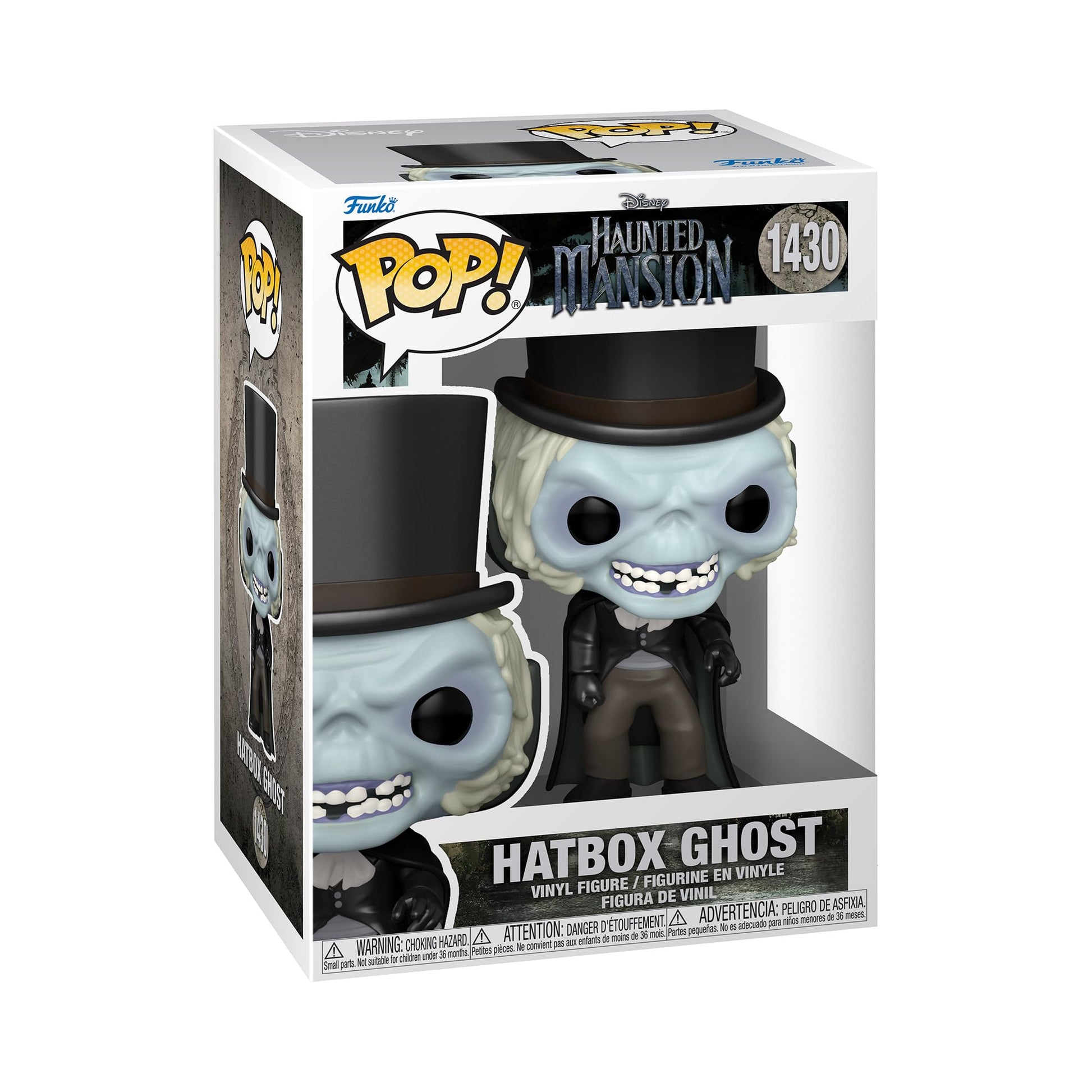 Funko POP! Disney: the Haunted Mansion - Hatbox Ghost - Collectable Vinyl Figure - Gift Idea - Official Merchandise - Toys for Kids & Adults - Movies
