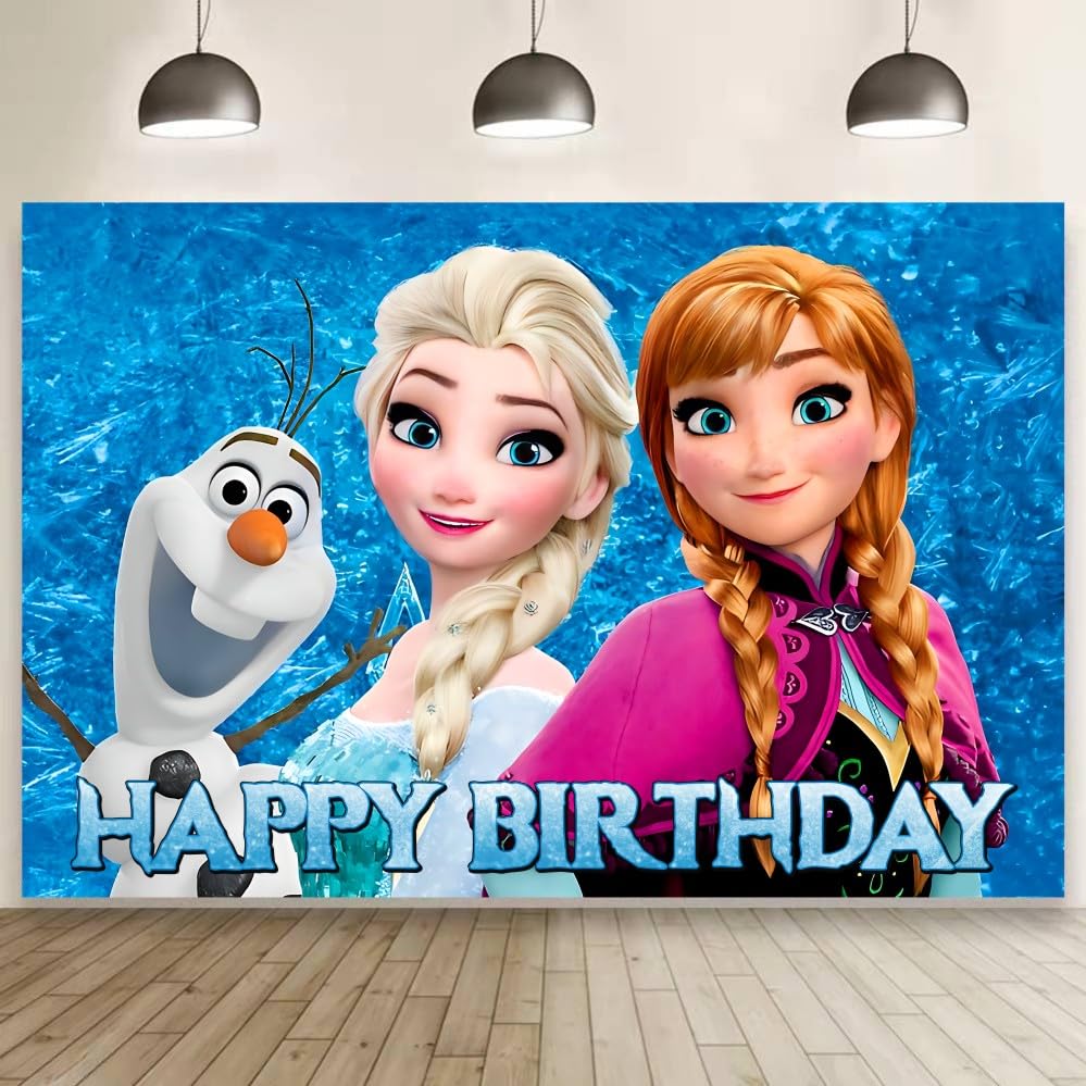 Winter Wall Decor Backdrop for Kids Birthday Decorations, Winter Banner for Birthday Party Supplies (5x3ft)