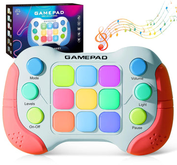 Christmas Fast Push Game Fidget Toys Handle, Upgraded Flashing Quick Press Games Pro for Kids, Speed Push Light Up Fidget Game, Educational Handheld