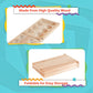 Mancala Board Game - 2-Person Strategy Game for Kids and Adults with Folding Wood Board and 48 Mancala Stones by Hey! Play!