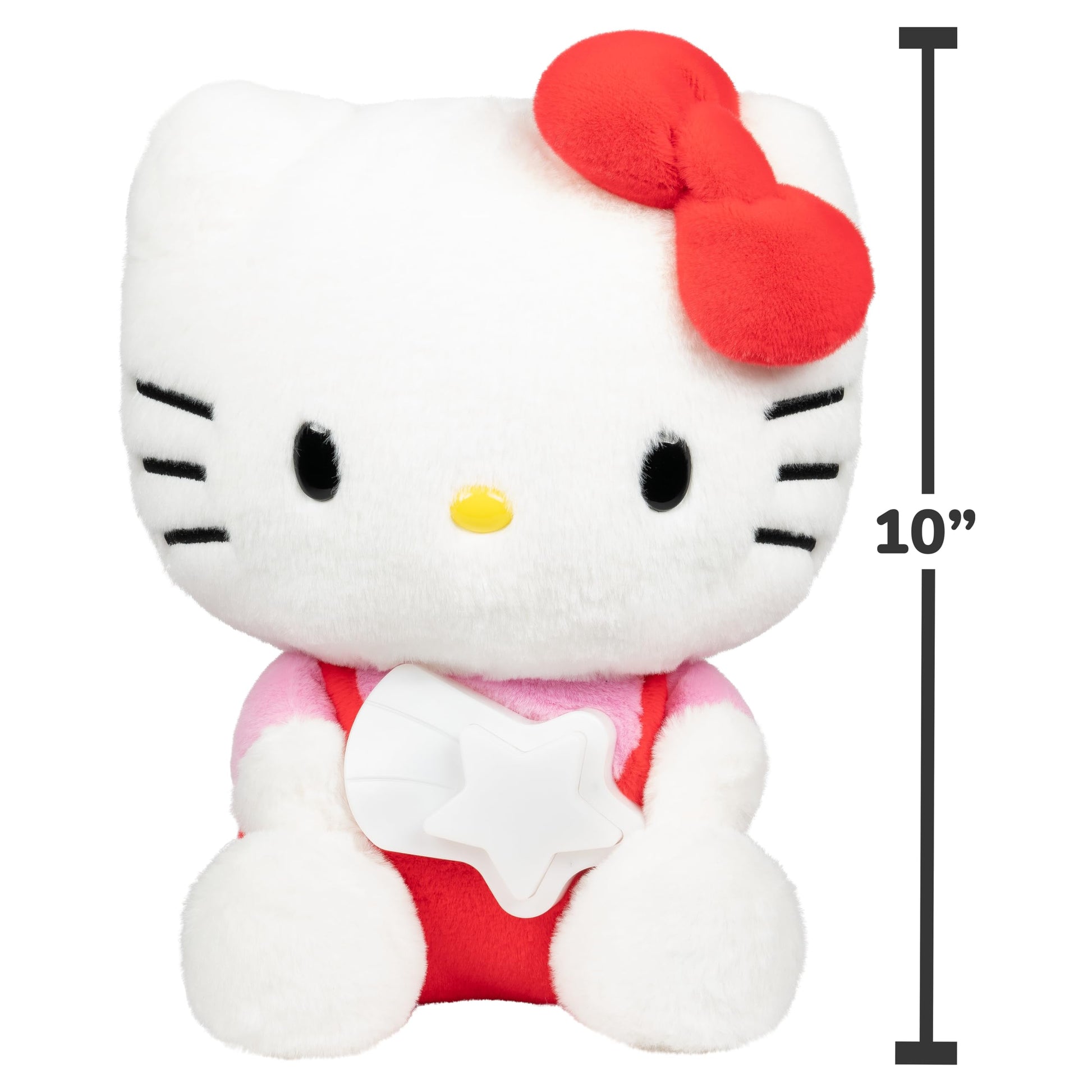 Jazwares Hello Kitty and Friends - Hello Kitty 10-inch Illuminating Feature Plush - 5 Colors and Twinkle Sounds - Amazon Exclusive - Officially