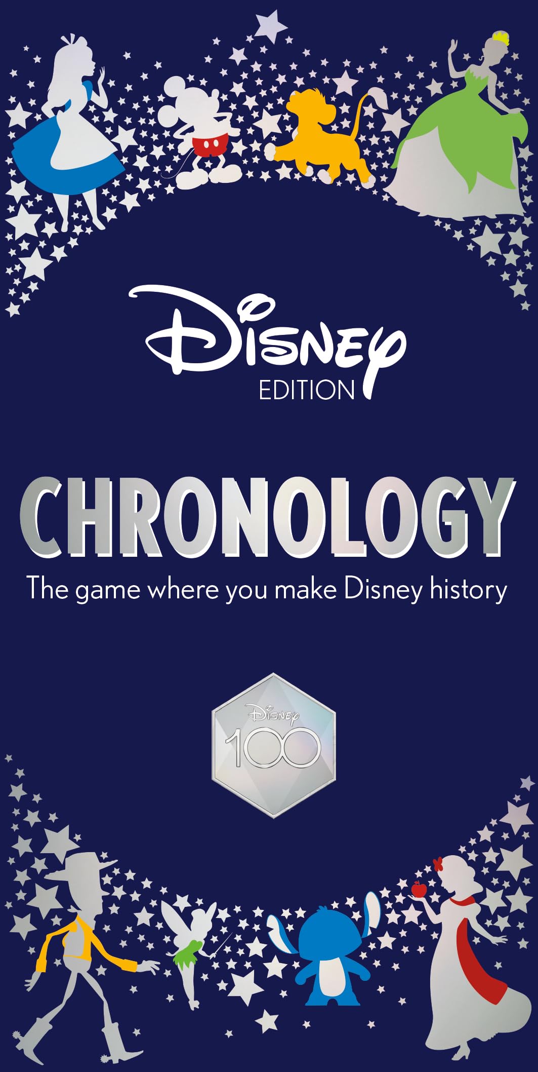 Disney Chronology Game - Family Game - Featuring 150 Disney Events - Make Disney History - Family Game for Night Disney Fans Ages 10 and Up
